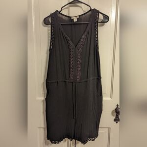Francesca's Miami Black Crochet Dress (with pockets!) Size Medium